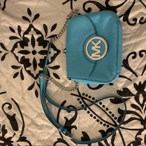 MK small crossbody teal